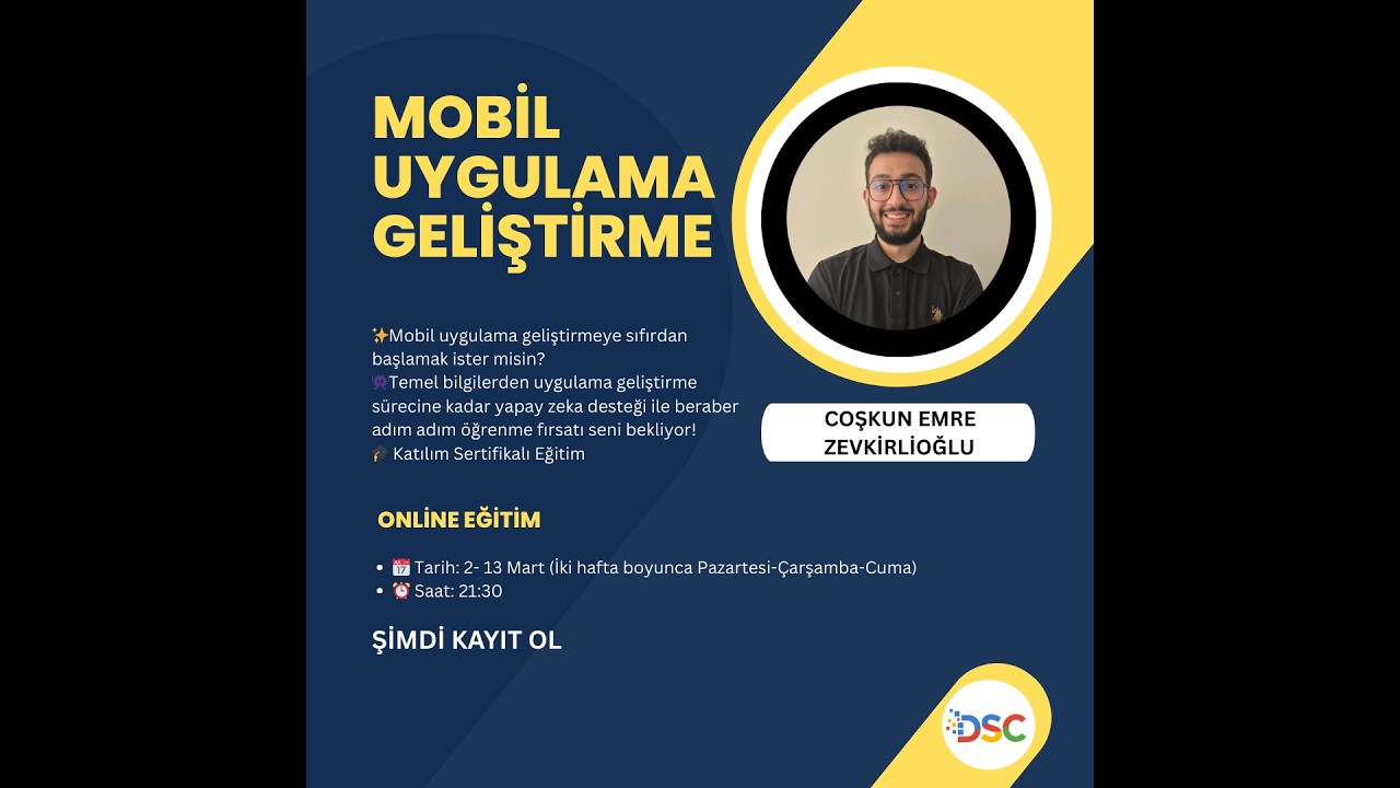Mobil Uygulama Geliştirme 1  Gün