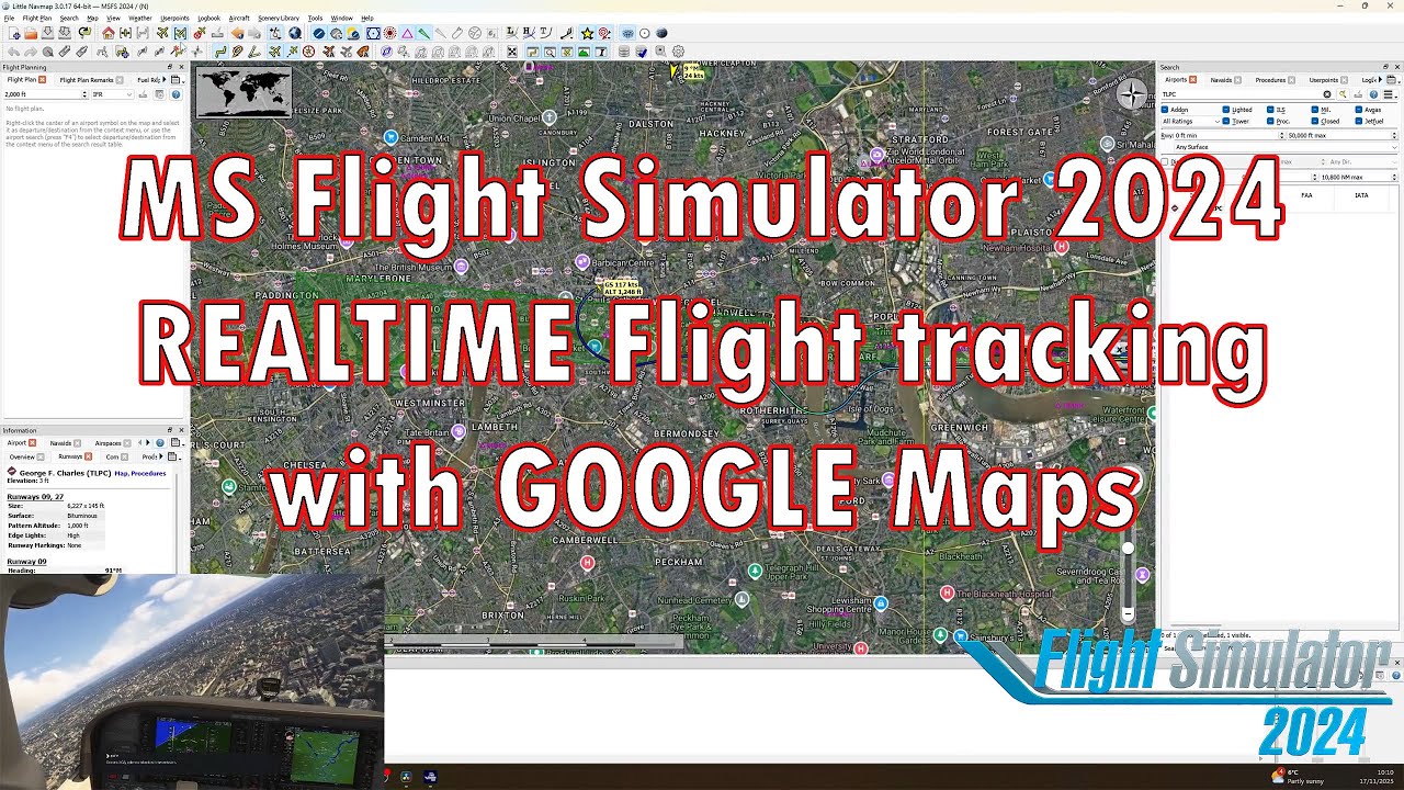 Track Your Flight Live with Google Maps in Little Navmap | MSFS Beginner Tutorial