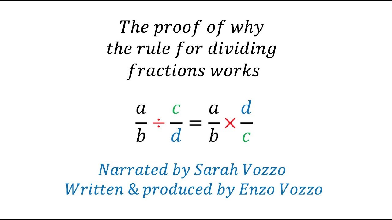 Dividing Fractions Proof