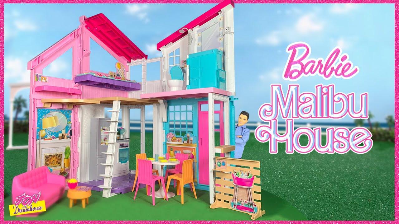 Barbie Malibu House PLUS Furniture & Accessories! | Jon in the Dreamhouse | UNBOX & REVIEW