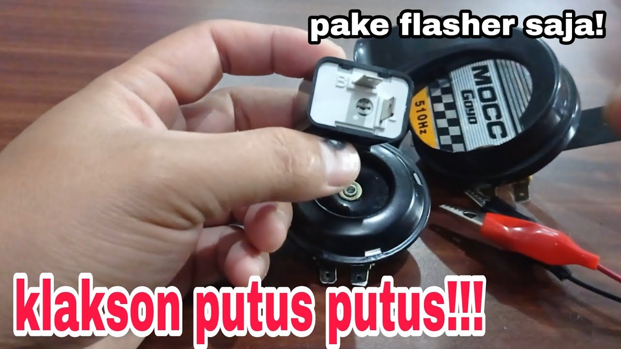 hanya pake ini bisa buat klaksonya keren l tutorial mudah klakson putus putus @zona channel