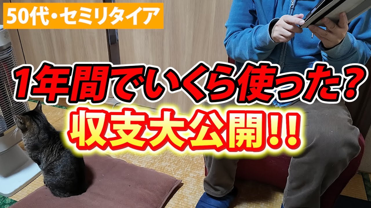 【50代・おひとりさま】1年間でいくら稼いだ？セミリタイア生活の家計簿大公開！