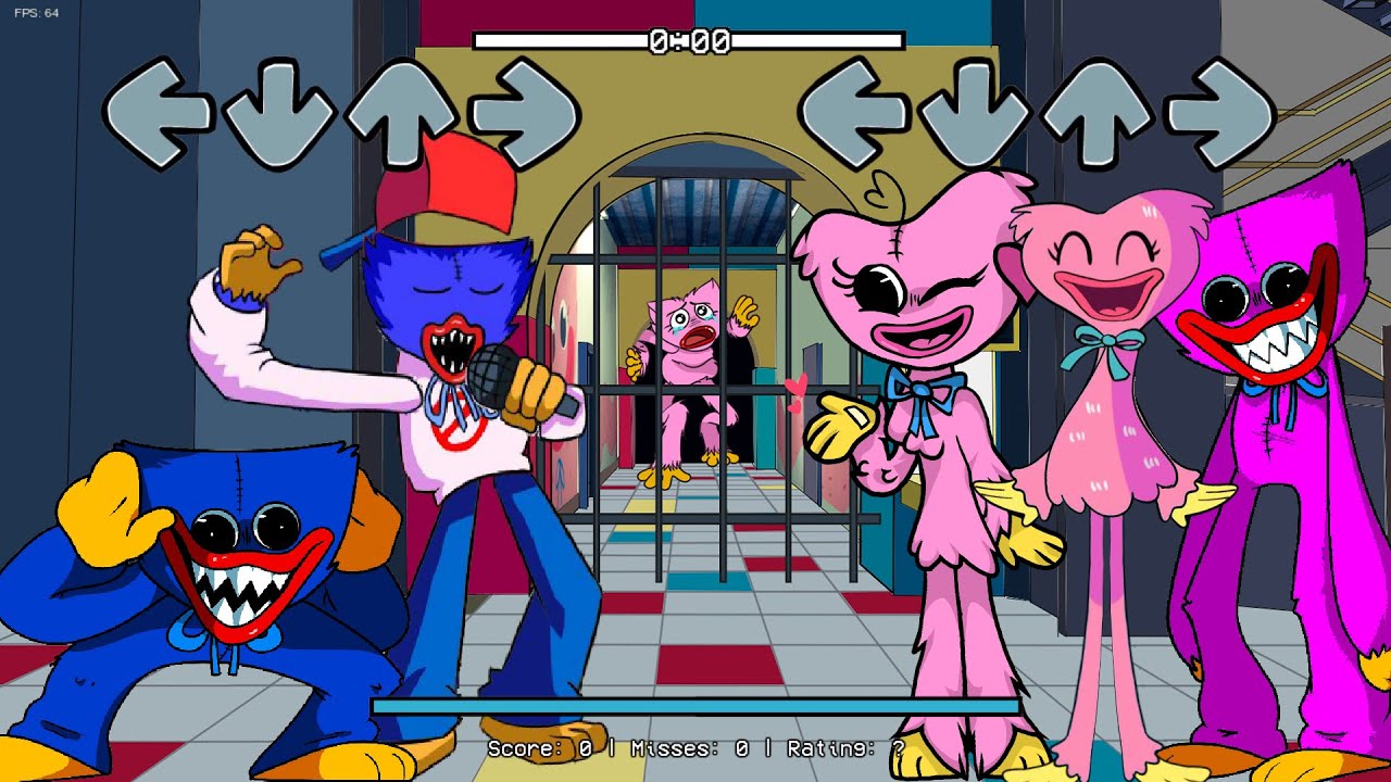 Boyfriend Huggy Wuggy Vs Kissy Missy (ALL Phases New Characters) // FNF New Mod x Poppy Playtime