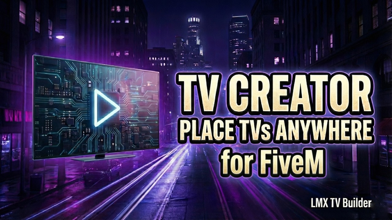 FiveM TV Builder: Create Screens Anywhere + Queue + Permissions