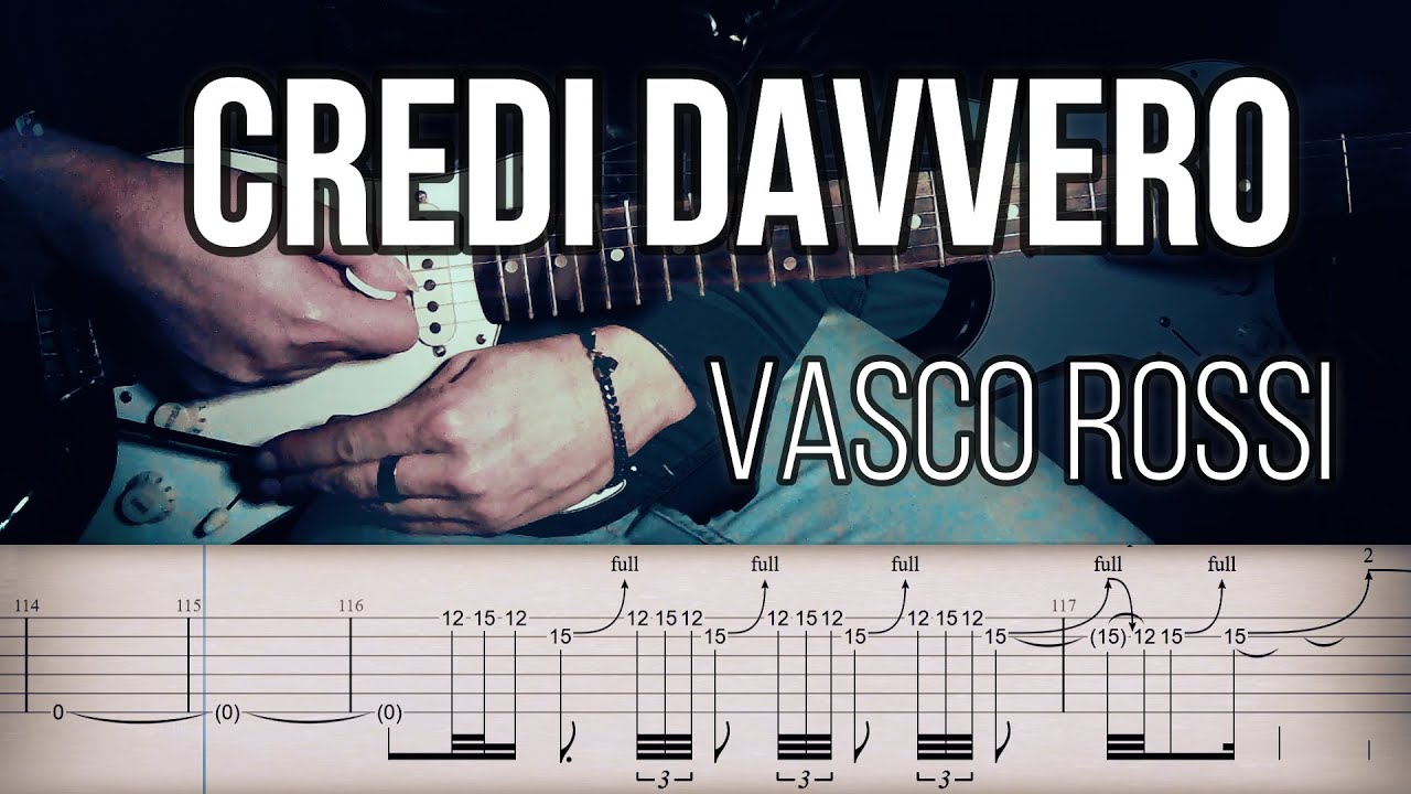 Credi davvero - Vasco Rossi | Full TAB | Guitar Cover | Tutorial