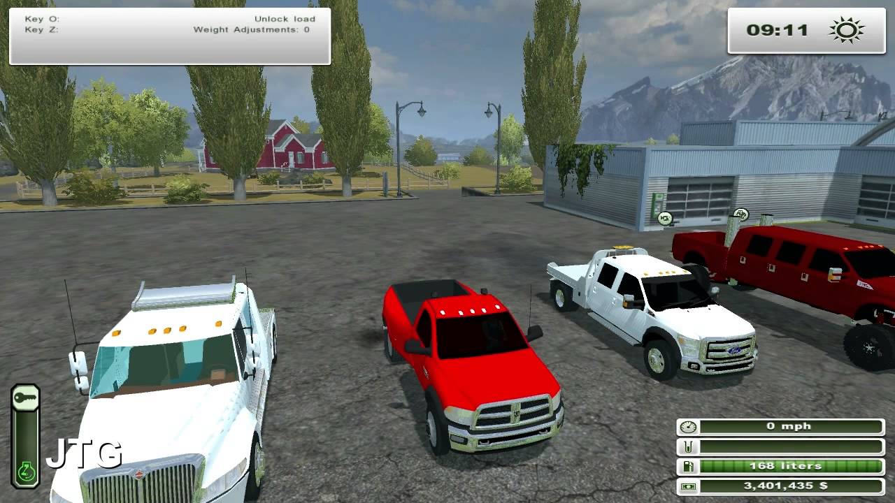 Farming Simulator 2013 Mods- International Hauler, F-450, Dodge Ram 5500
