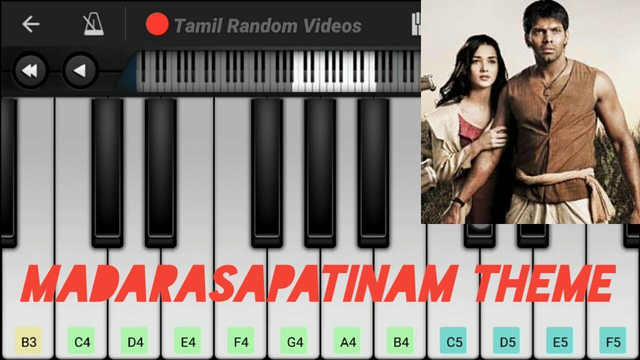 Madaraasapattinam theme piano cover | Perfect Piano | Tamil Random Videos