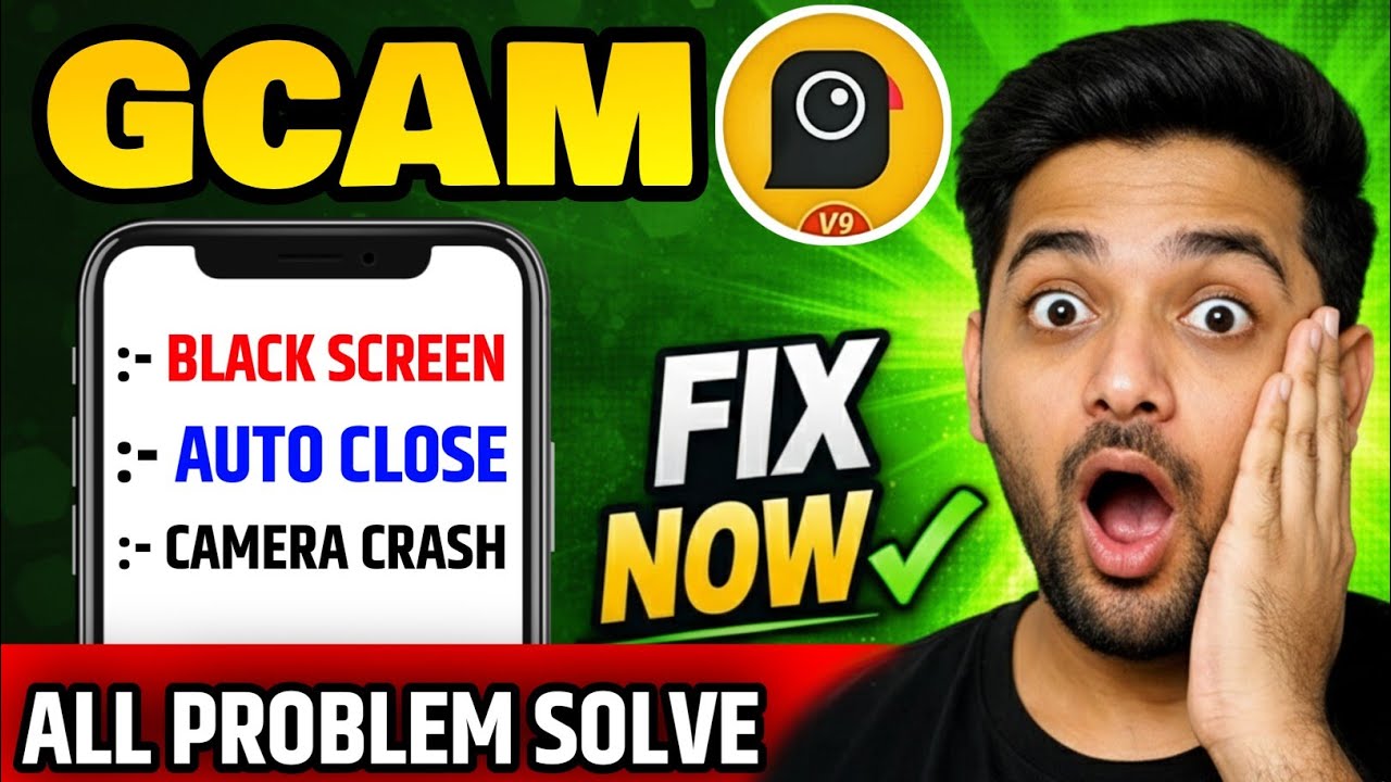 Gcam black screen problem Fix✅ | Gcam auto back problem solve📸 | gcam all problems solution
