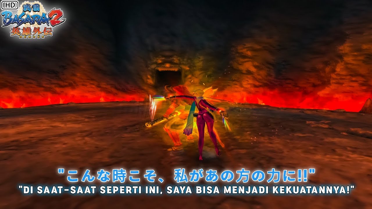 Gameplay (かすが &ndash; Kasuga) Sengoku BASARA 2 Heroes &ndash; Tarian Seruduk Api 💙 🔥 🪲💓 🌸❗- Request 337