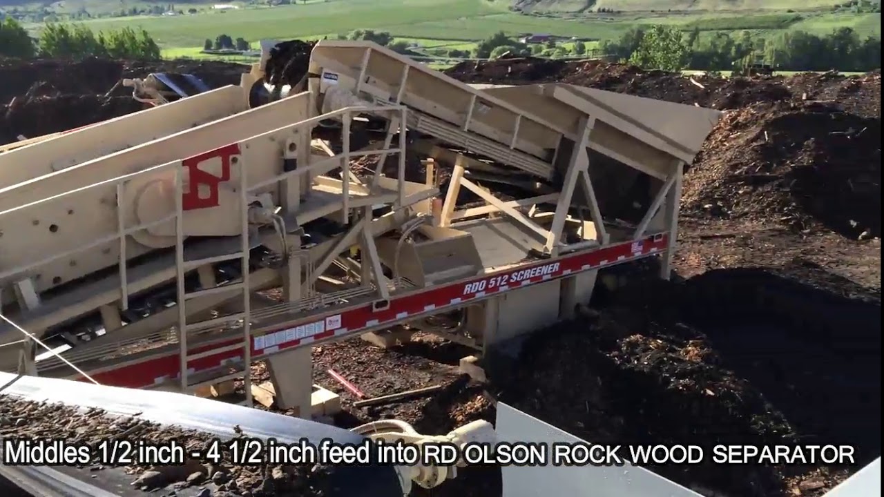 RD OLSON MFG Wood Rock Separator
