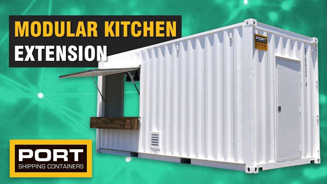 Modular Kitchen Extension built from a Shipping Container