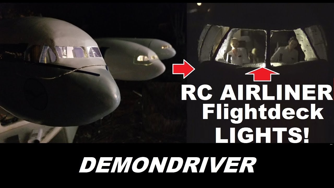 RC Airplane LED Lights RC Airliners DIY Part-3
