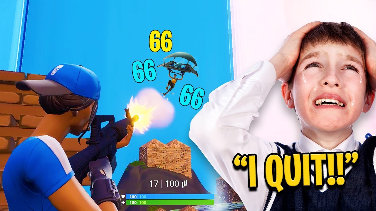 Fortnite Zone Wars in Playground Fills (KID RAGES)