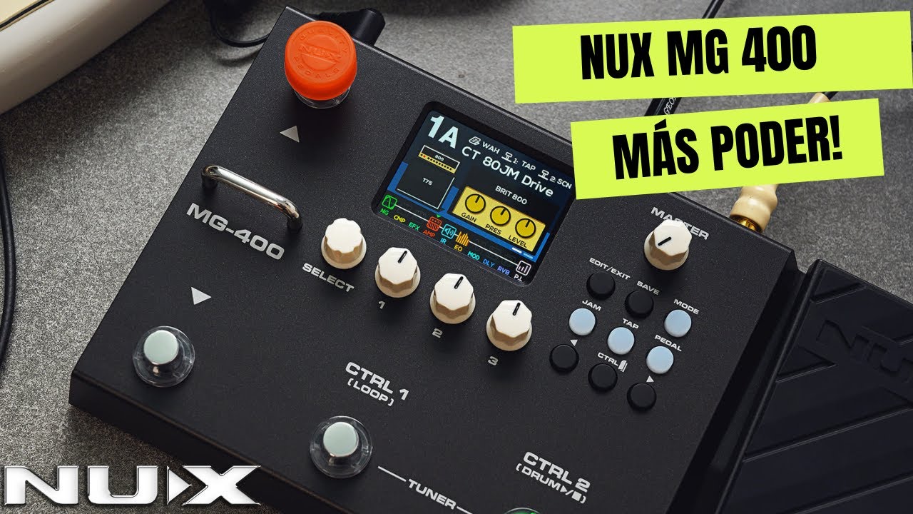 NUX MG400 // Ваш лучший первый педалборд! // Демо на испанском языке