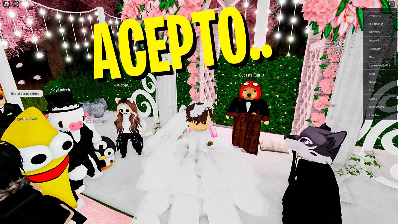 Me CASÉ con @lLocochon en ROBLOX👰‍♀️