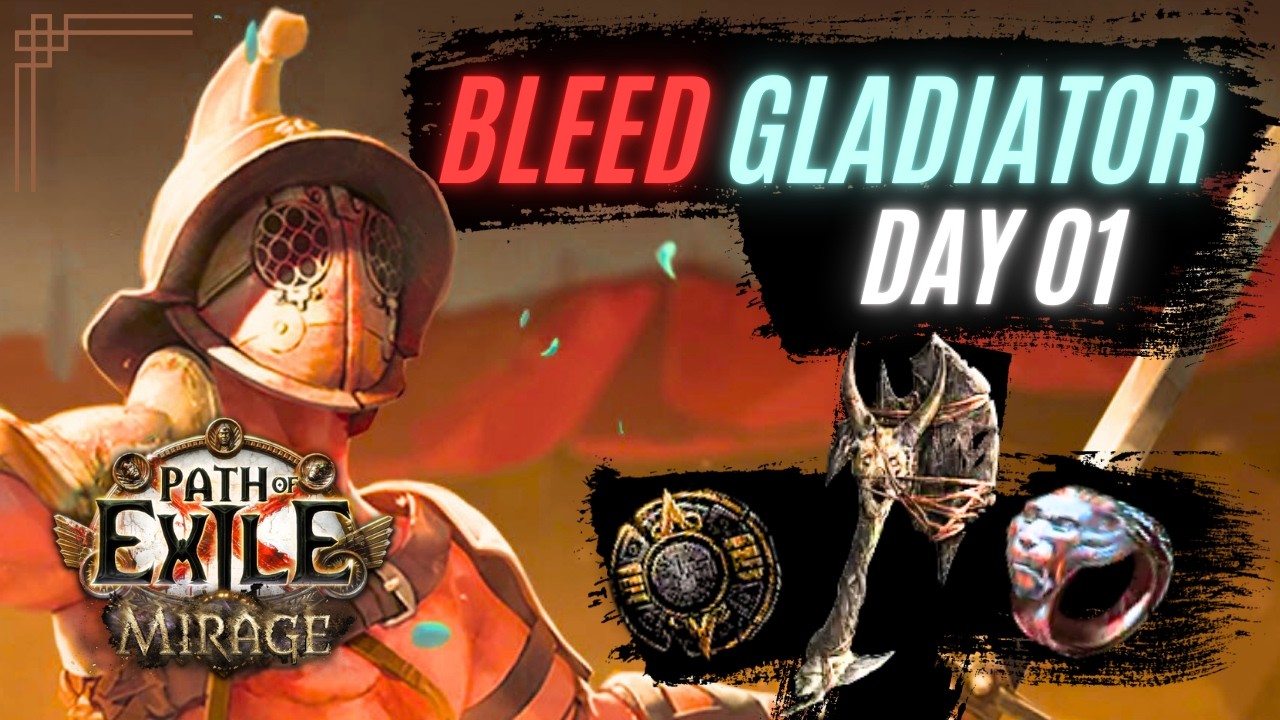 Build is doing amazing! | Day 01 Update | BLEED LACERATE GLADIATOR | PoE 3.28 Mirage League