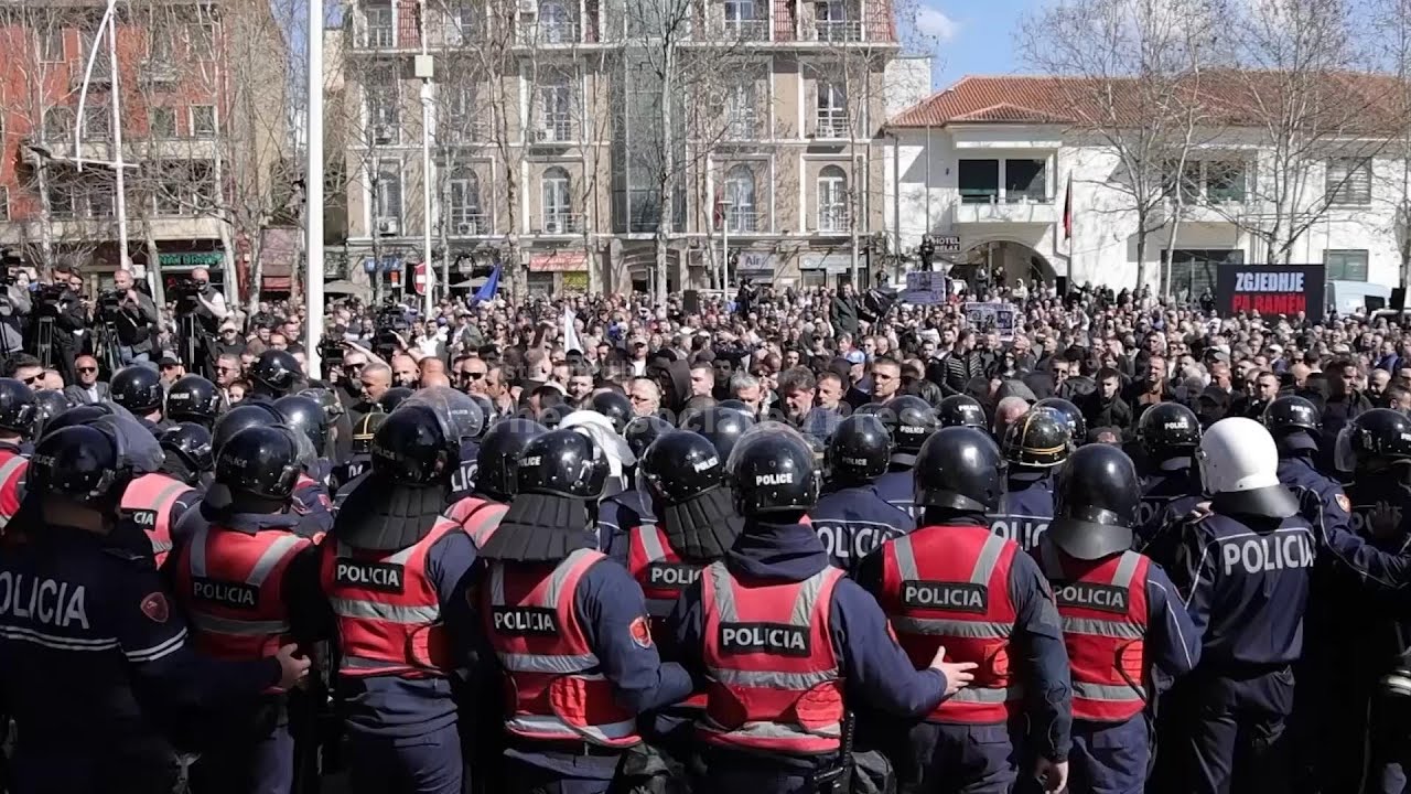 Protesters rally in Albanian capital as parliament blocks arrest of ex-deputy PM Balluku