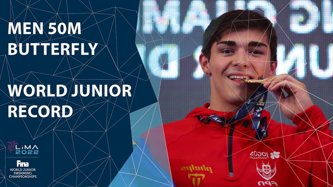 World Junior Record Set! Men&rsquo;s 50m Butterfly Full Race | FINA Champs