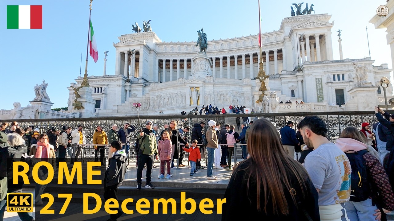 This is Rome in 27 December 2025 | 4K