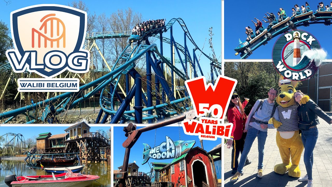 VLOG WALIBI BELGIUM - Avril 2025 (Découverte de Dock World et MECALODON 🦈)