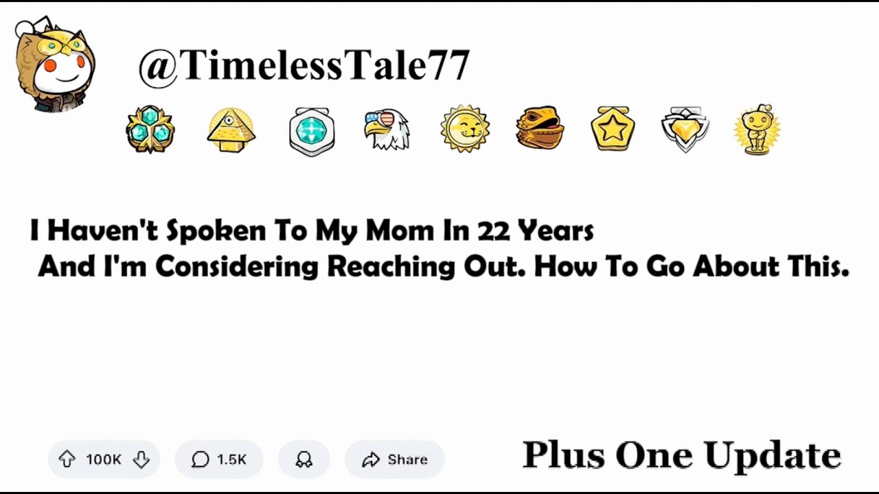 I Haven't Spoken To My Mom In 22 Years And I'm Considering Reaching Out. How To Go About This.