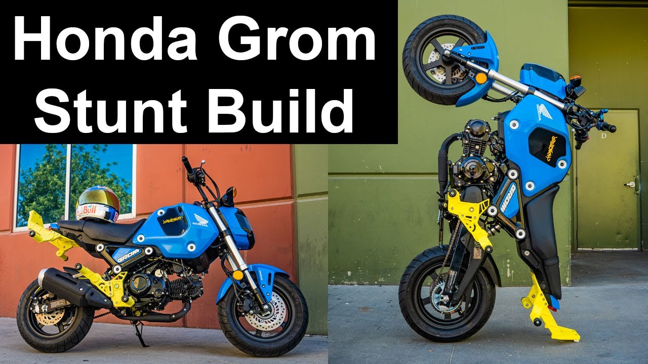 2022 Honda Grom Stunt Build: Impaktech USA Grom Crash Cage