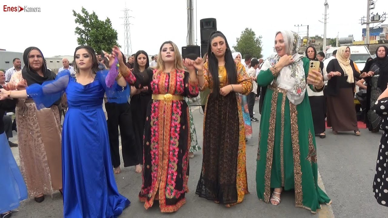 Melek & Ahmet'in Nişanı - Yan Bağlama 2024 Halay  - Mersin Çay Mahallesi - Tofan Erdal