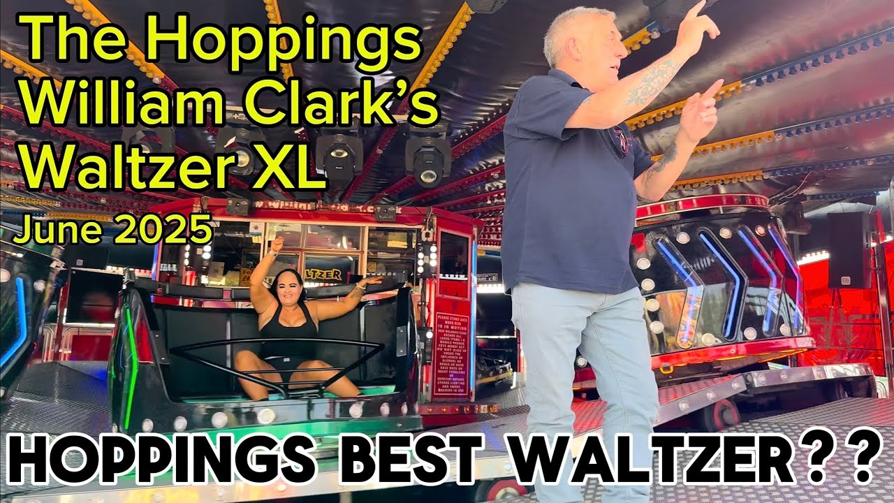 Clark’s Waltzer XL FunFair Ride @ The Hoppings 2025 #funfair #fairrides #waltzer