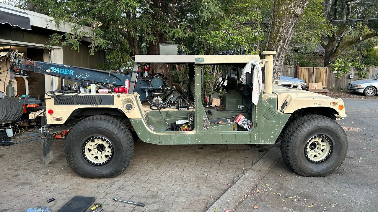 Humvee wrecker build part 5 (almost done)