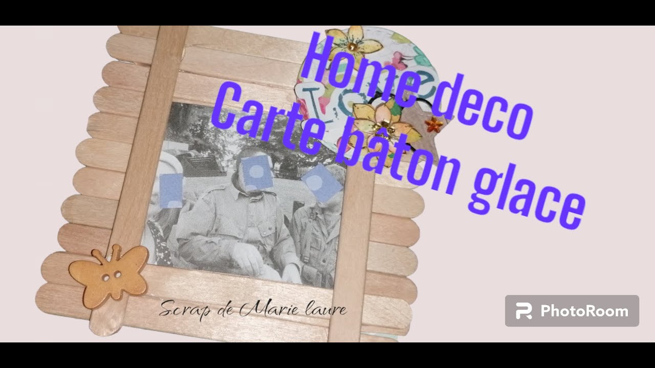 home deco avec des bâtons de glace . scrapbooking