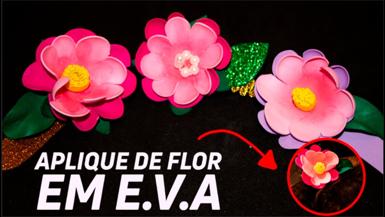 Aplique de Flor em E.V.A