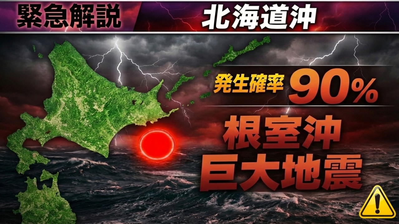 発生確率90%の巨大地震｜北海道東部で切迫！カウントダウン！｜根室沖の切迫と危険性を解説