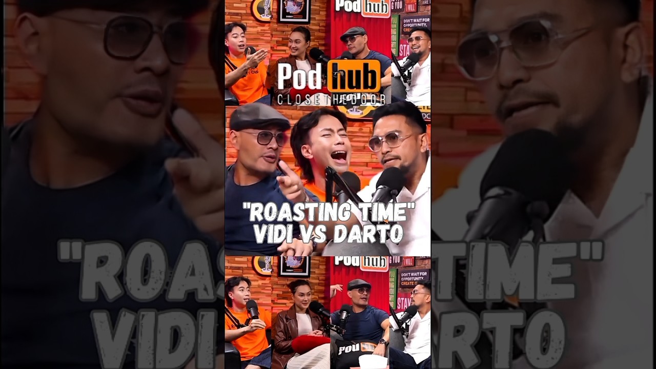 Vidi VS Darto | Roasting Time #vidialdiano #imamdarto #roasting  #closethedoor #podhub #shorsfeed