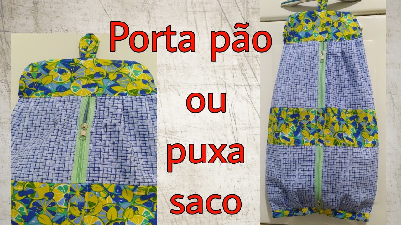Porta Pão Que Vira Puxa Saco/ Peça Multiuso #kitcozinha #costuracriativa