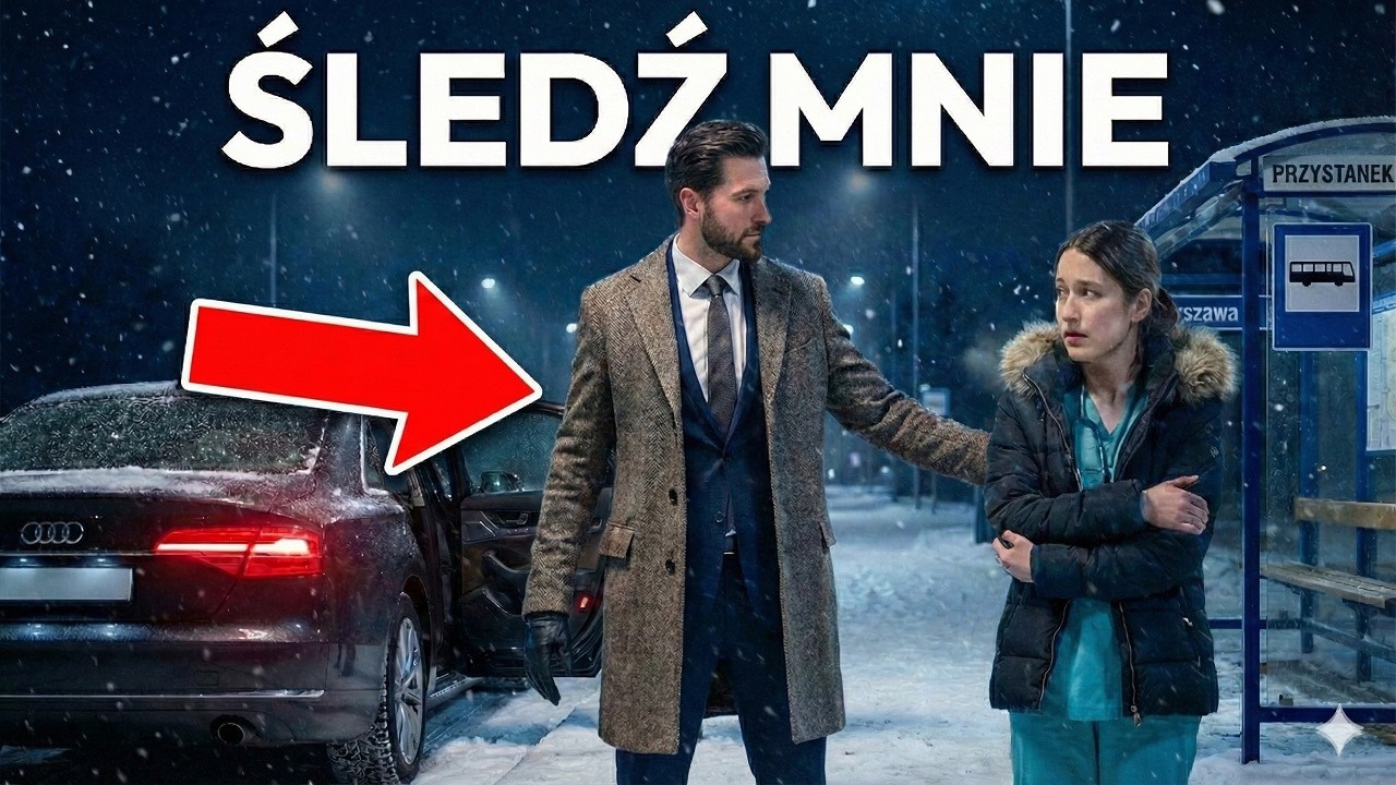 „Jedź ze mną” — biznesmen zobaczył zziębniętą pielęgniarkę na przystanku… i zabrał ją ze sobą