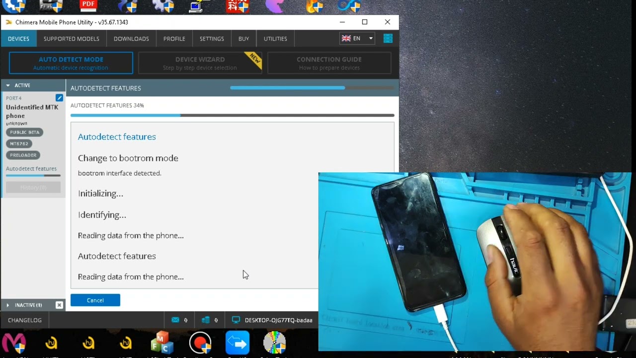 Samsung a107f a10s frp bypass by chimera tool