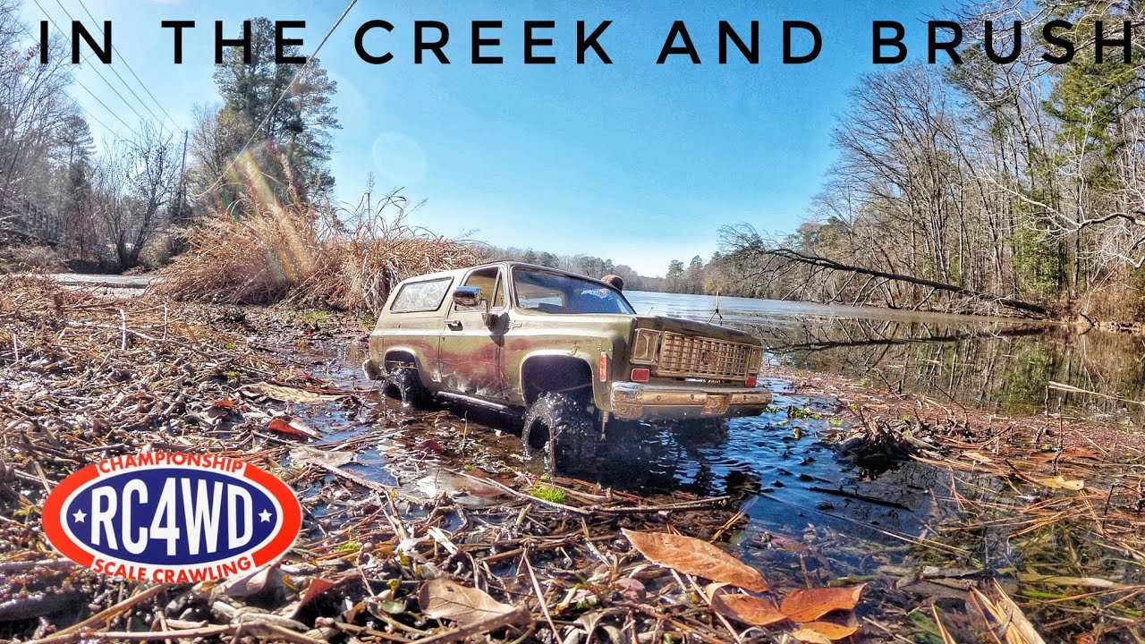 Rc4wd Blazer in the Creek and Brush!