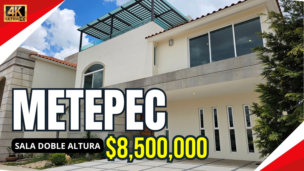CASA CON AMPLIOS ESPACIOS EN METEPEC $8,500,000