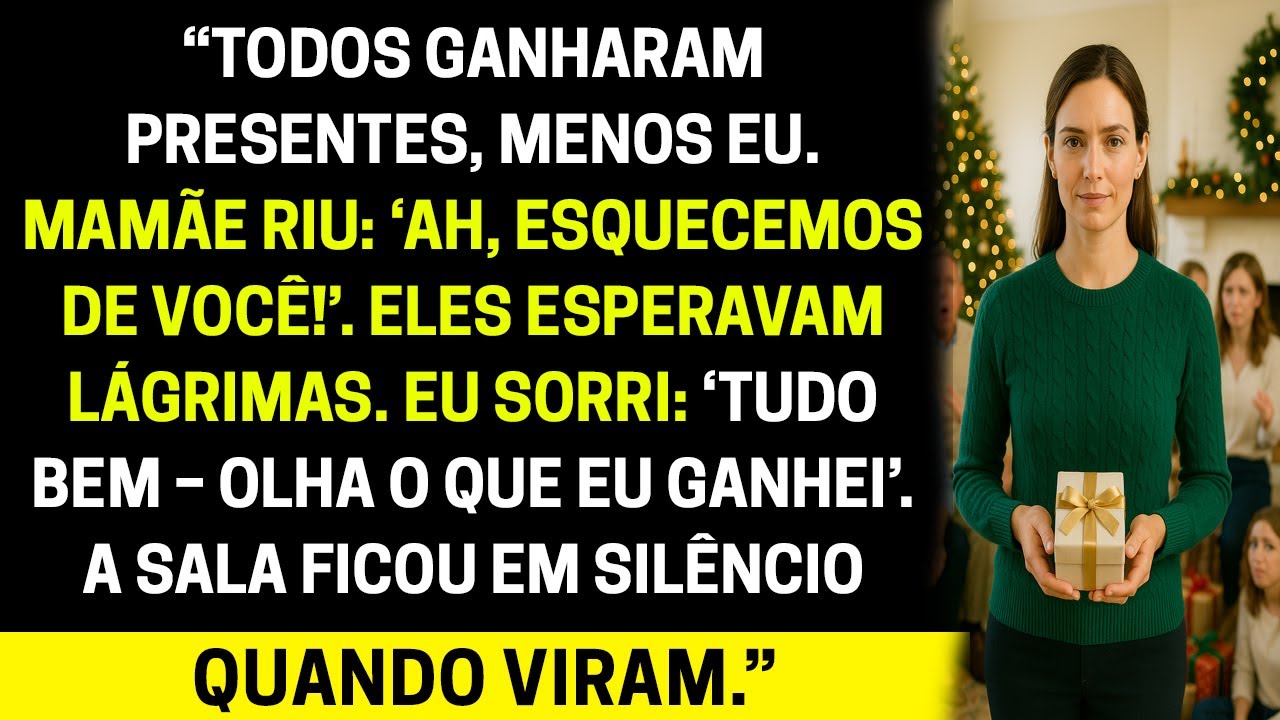 No jantar de Natal, minha família presenteou todo mundo, menos eu — então eu revelei meu império