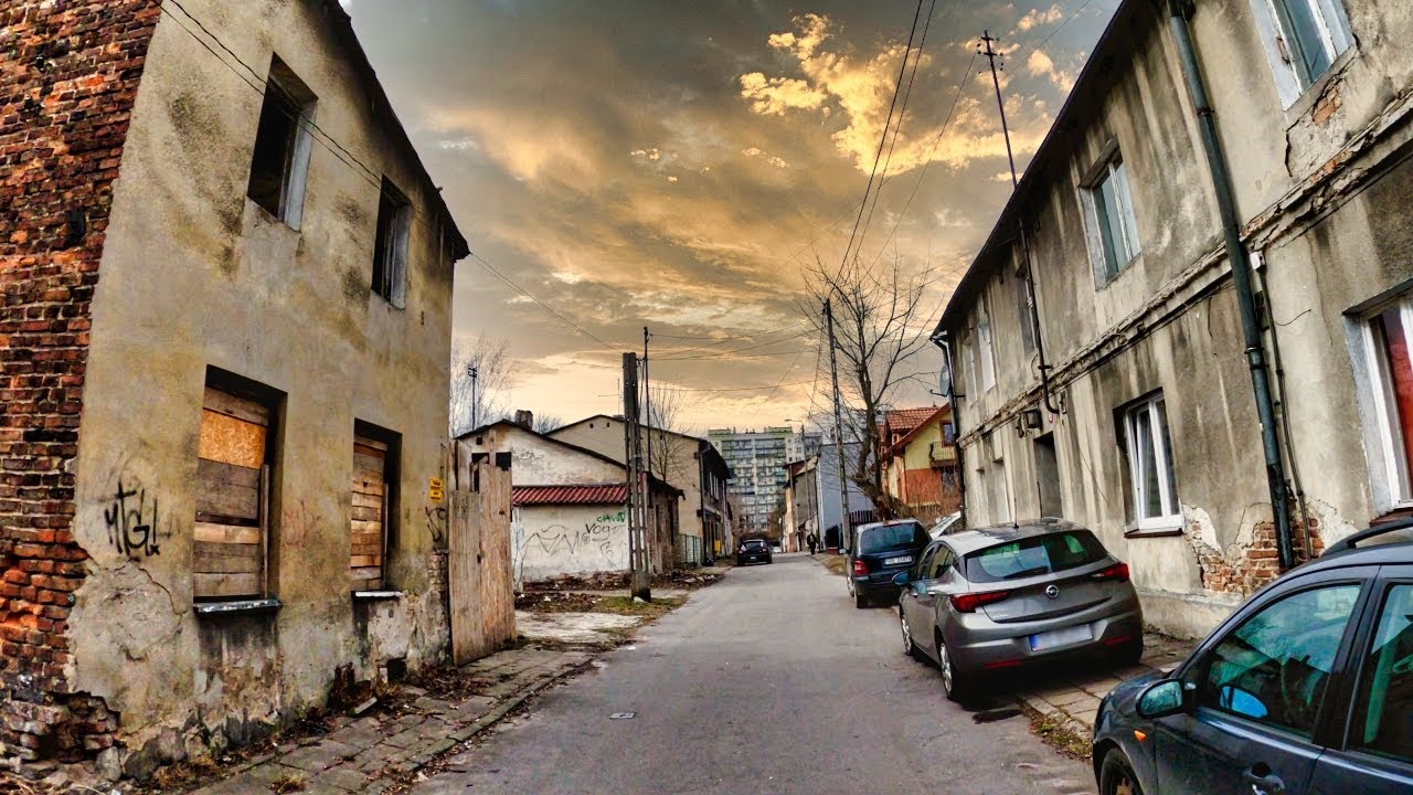 Poland 4K 🇵🇱 Forgotten Parts of Sosnowiec, Scenic Drive