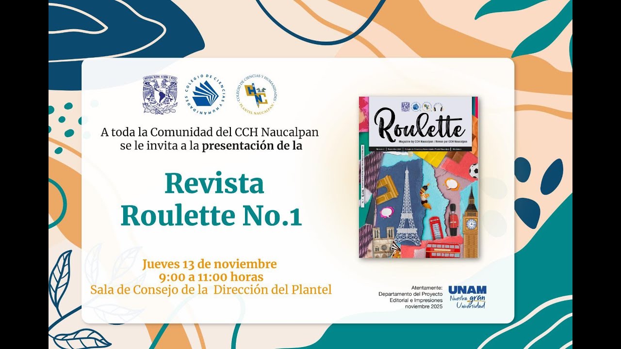 Proyecto Editorial | Revista Roulette, número 1