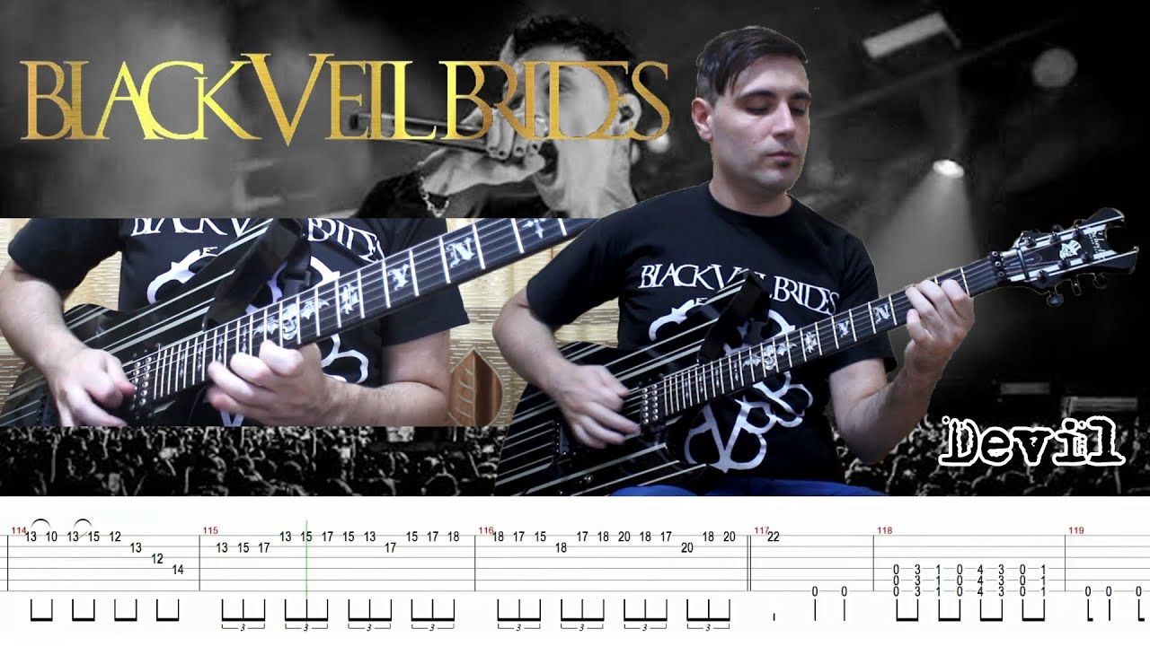 Black Veil Brides - Devil (Guitar Cover + TABS) | [NEW SONG 2022]
