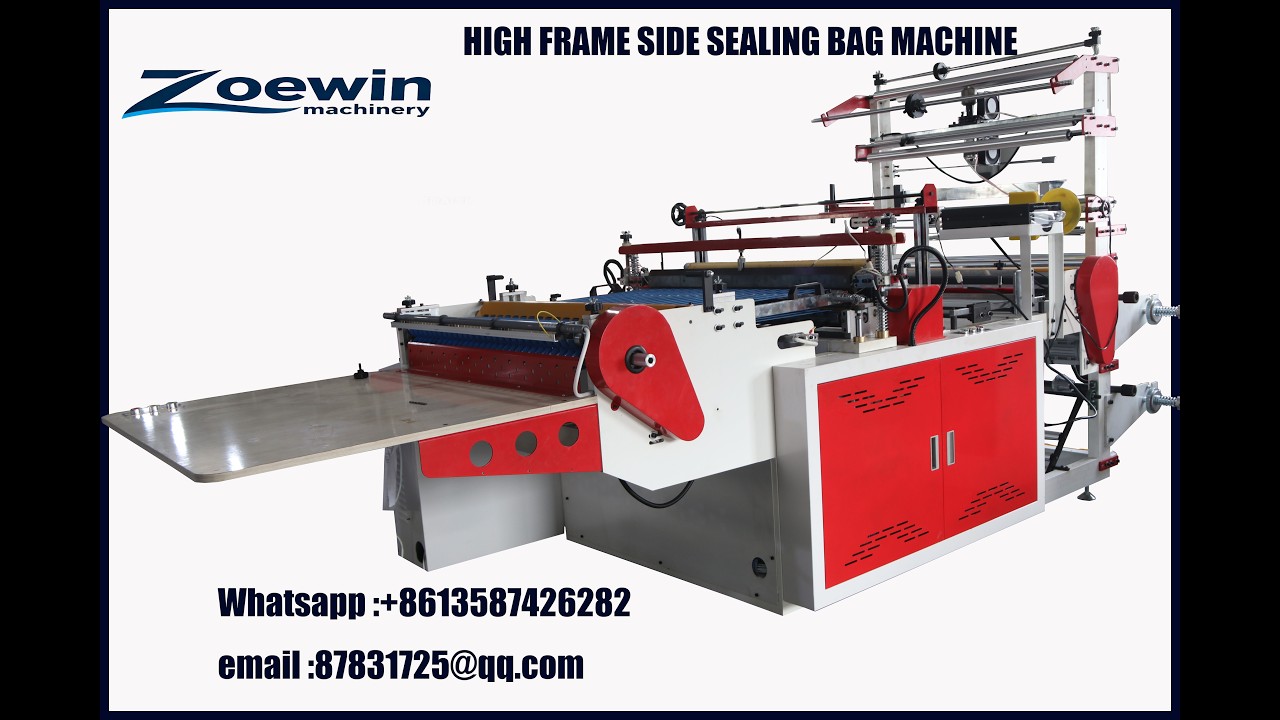 nylon zipper bag making machine with auto slider