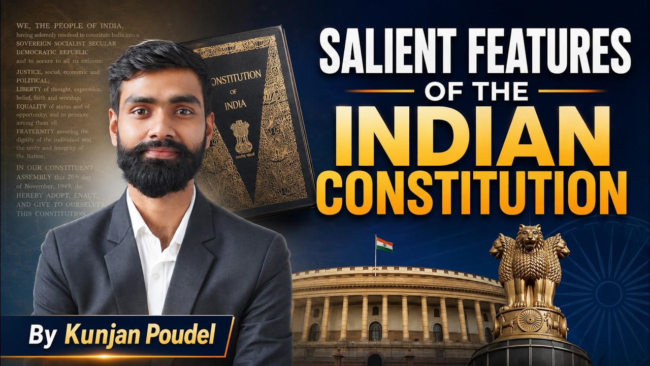 Salient Features of Indian Constitution | #indianconstituion #indianpolity 