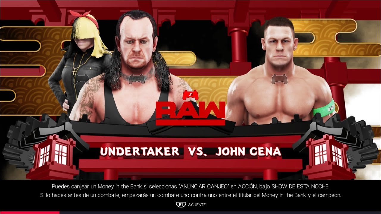 WWE 2k19 Undertaker vs John Cena