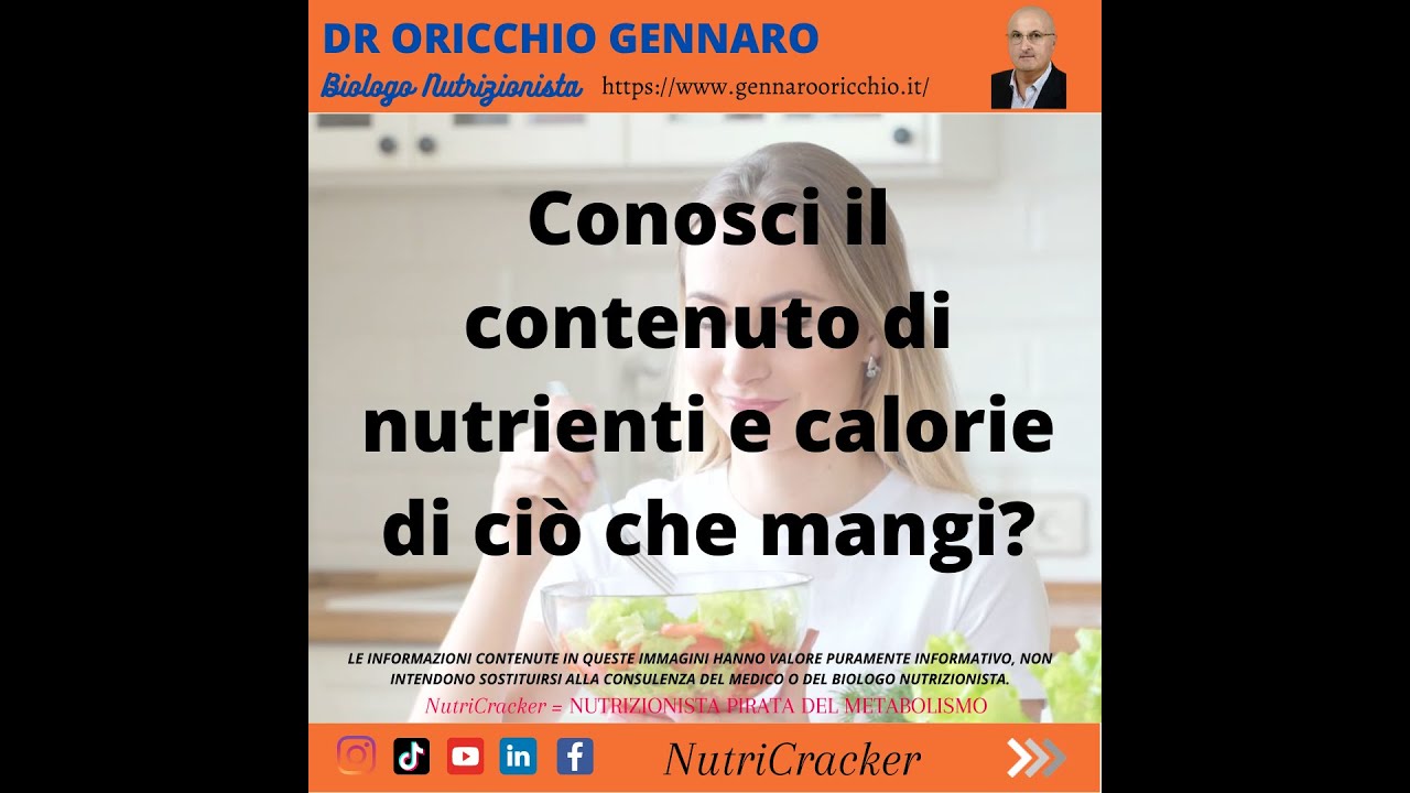 CALORIE NUTRIENTI