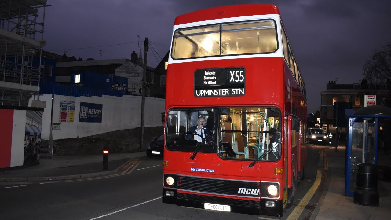 THRASH | London Transport MCW Metrobus MK1 , M1 (THX1 01S) Ensignbus Running Day 2022 Route X55