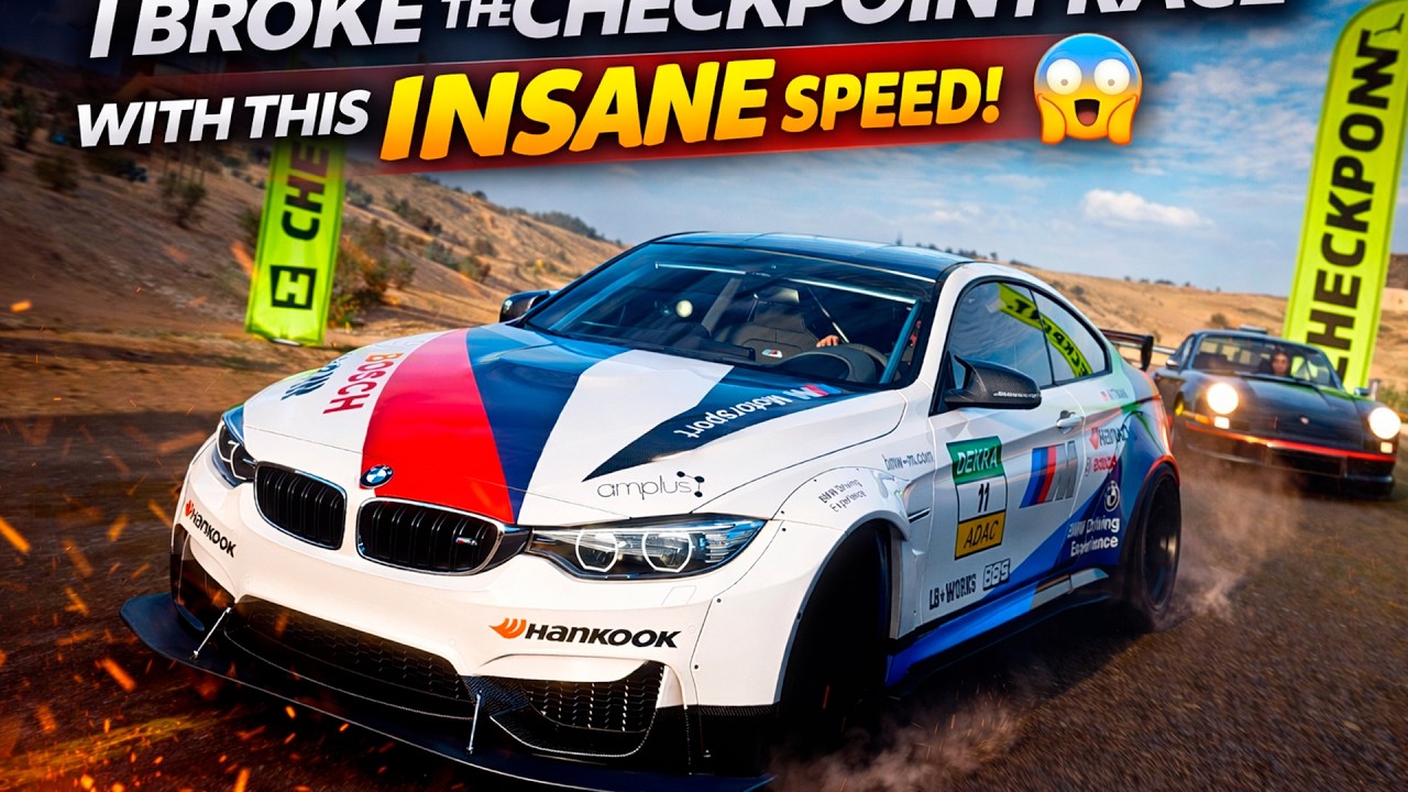 I BROKE THE CHECKPOINT RACE WITH THIS BMW M4 … INSANE SPEED!