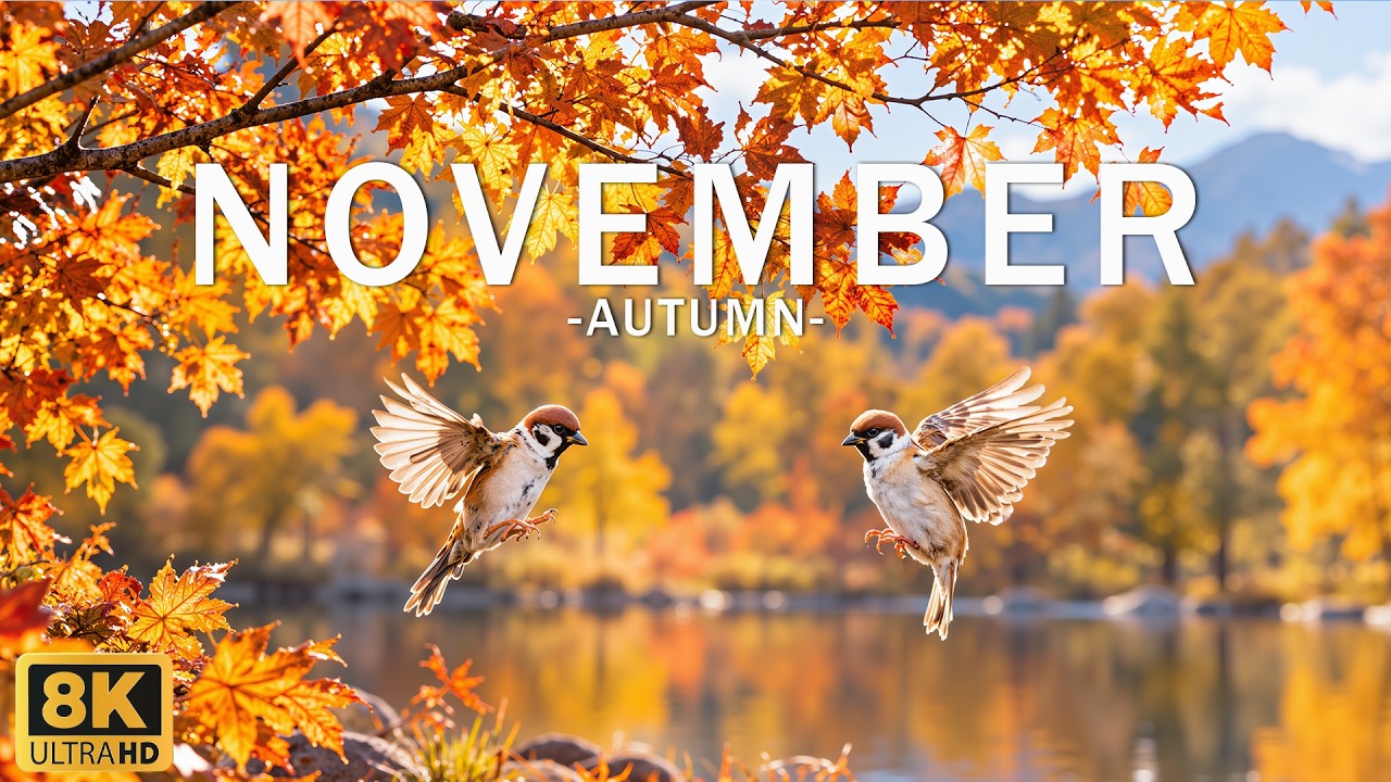 November 2026 8K 🍁 Late Autumn Beauty, Rustic Woodlands & Breathtaking Nature