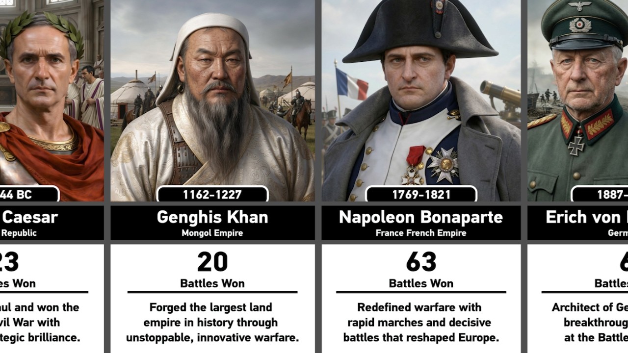 Top 100 Greatest Generals of All Time
